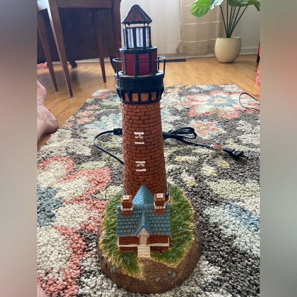Decorative Lighthouse Lamp, 11 1/2”x4